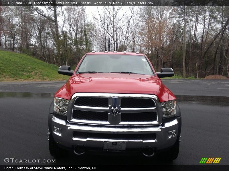 Agriculture Red / Black/Diesel Gray 2017 Ram 4500 Tradesman Crew Cab 4x4 Chassis