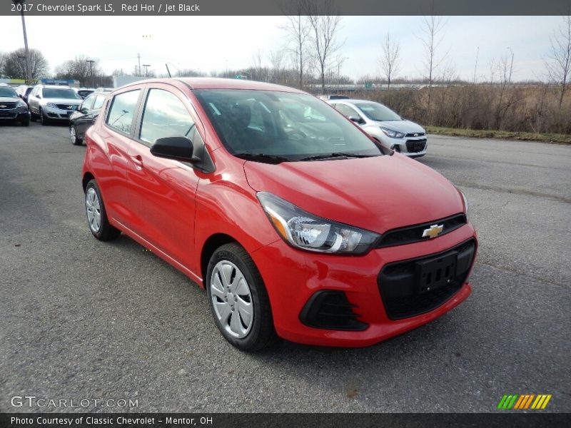 Red Hot / Jet Black 2017 Chevrolet Spark LS