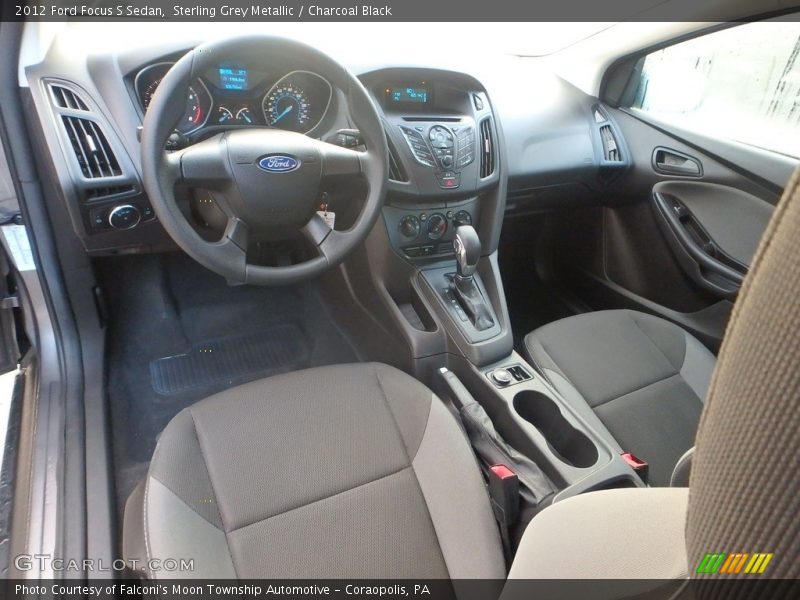 Sterling Grey Metallic / Charcoal Black 2012 Ford Focus S Sedan