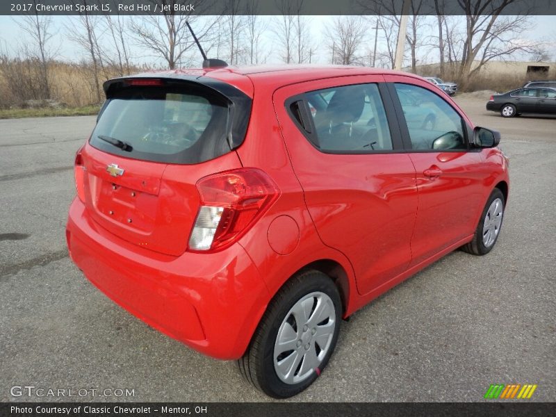 Red Hot / Jet Black 2017 Chevrolet Spark LS