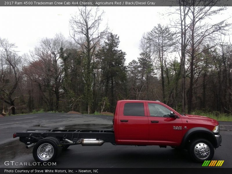 Agriculture Red / Black/Diesel Gray 2017 Ram 4500 Tradesman Crew Cab 4x4 Chassis