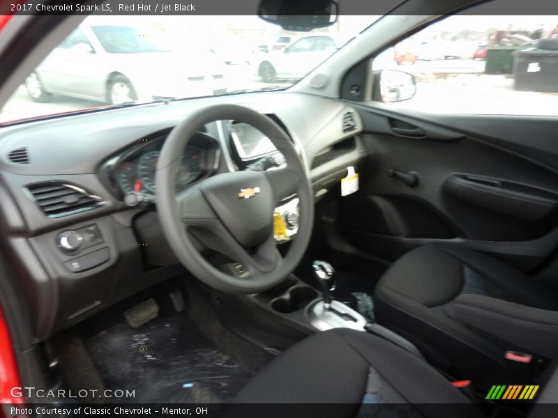 Red Hot / Jet Black 2017 Chevrolet Spark LS