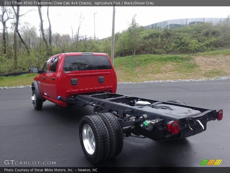 Agriculture Red / Black/Diesel Gray 2017 Ram 4500 Tradesman Crew Cab 4x4 Chassis