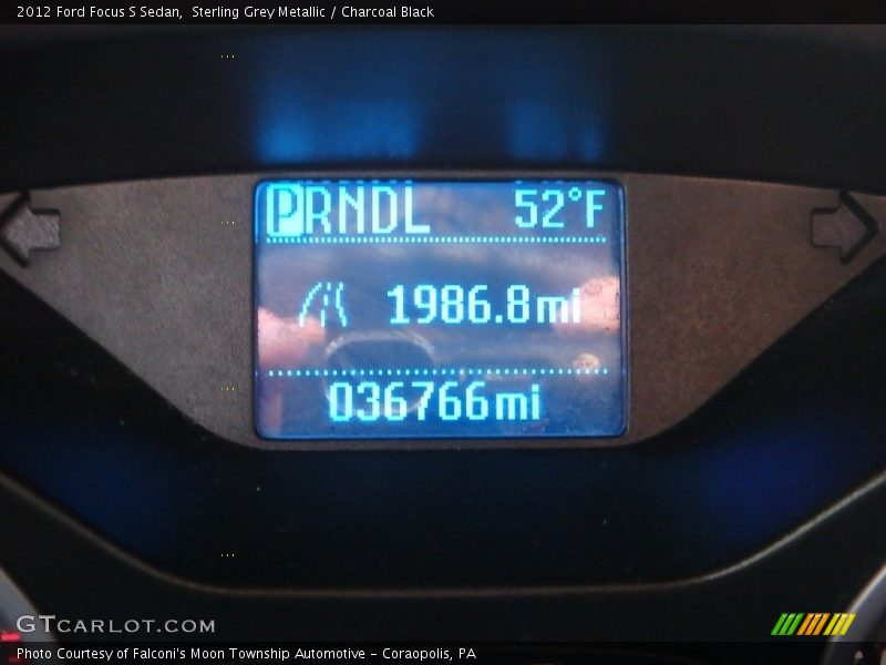 Sterling Grey Metallic / Charcoal Black 2012 Ford Focus S Sedan