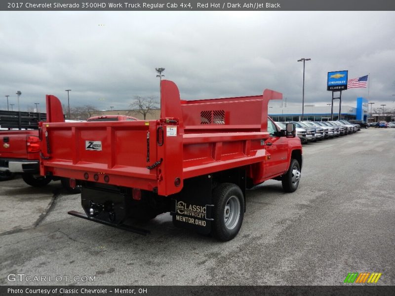 Red Hot / Dark Ash/Jet Black 2017 Chevrolet Silverado 3500HD Work Truck Regular Cab 4x4