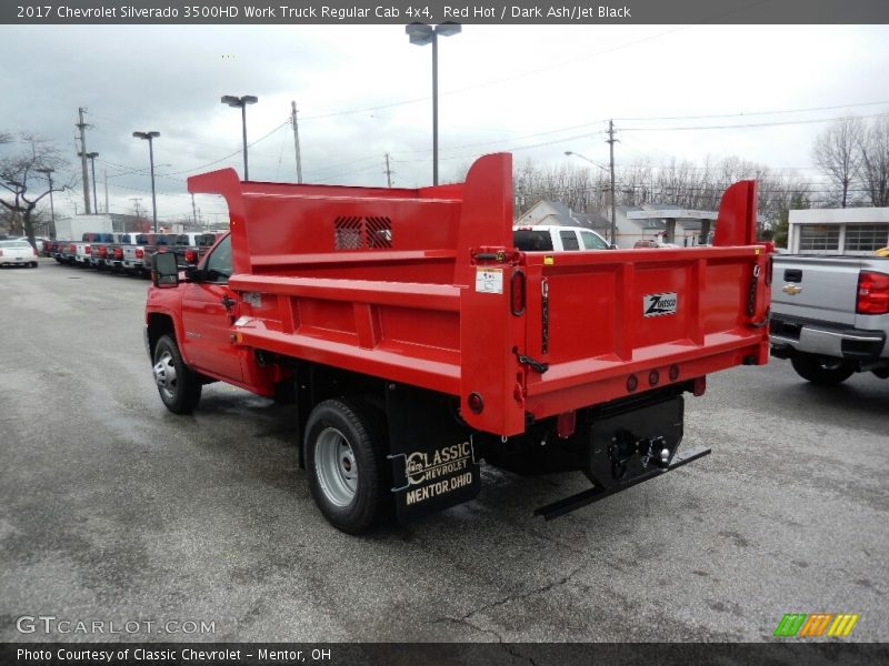 Red Hot / Dark Ash/Jet Black 2017 Chevrolet Silverado 3500HD Work Truck Regular Cab 4x4