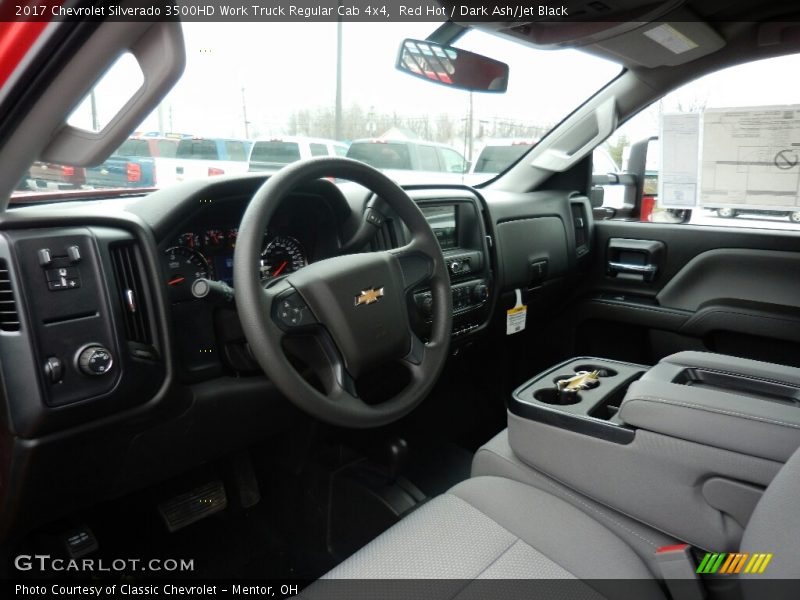 Red Hot / Dark Ash/Jet Black 2017 Chevrolet Silverado 3500HD Work Truck Regular Cab 4x4