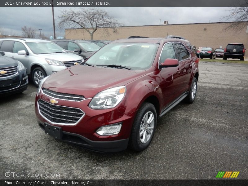 Siren Red Tintcoat / Jet Black 2017 Chevrolet Equinox LT