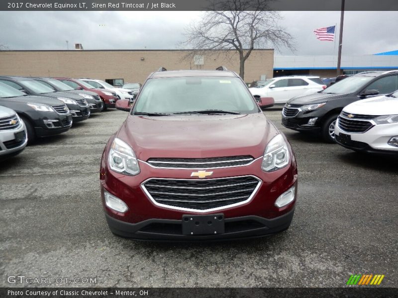 Siren Red Tintcoat / Jet Black 2017 Chevrolet Equinox LT