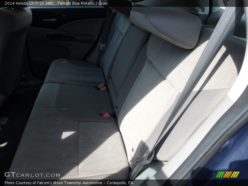 Twilight Blue Metallic / Gray 2014 Honda CR-V LX AWD
