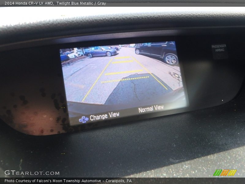 Twilight Blue Metallic / Gray 2014 Honda CR-V LX AWD