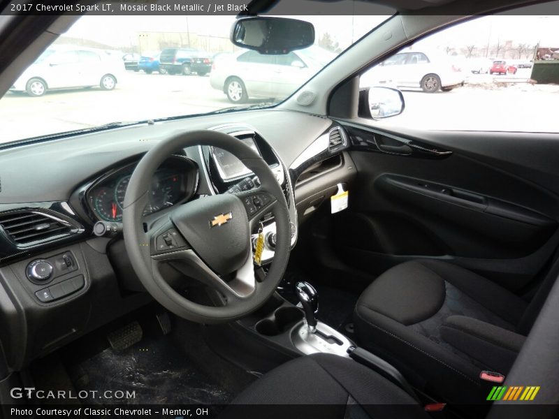 Mosaic Black Metallic / Jet Black 2017 Chevrolet Spark LT