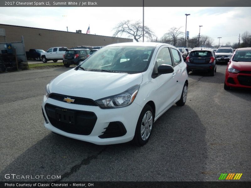 Summit White / Jet Black 2017 Chevrolet Spark LS