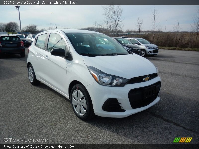 Summit White / Jet Black 2017 Chevrolet Spark LS