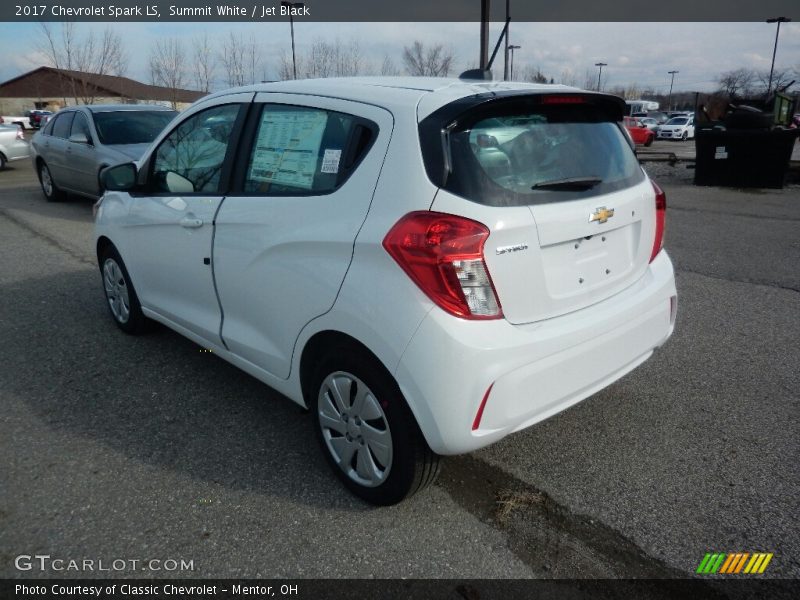 Summit White / Jet Black 2017 Chevrolet Spark LS