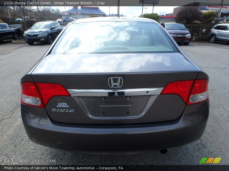 Urban Titanium Metallic / Gray 2010 Honda Civic LX Sedan