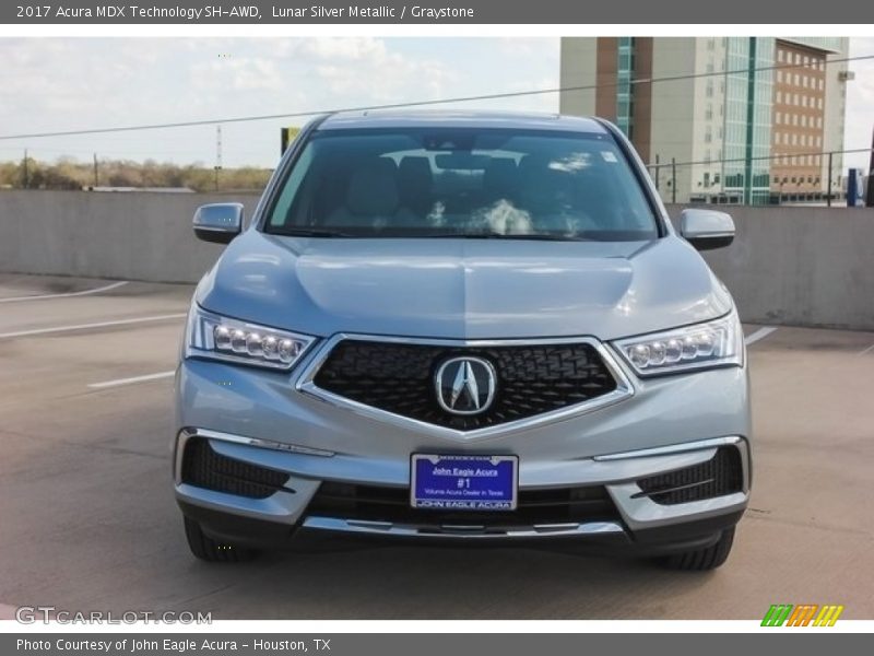 Lunar Silver Metallic / Graystone 2017 Acura MDX Technology SH-AWD