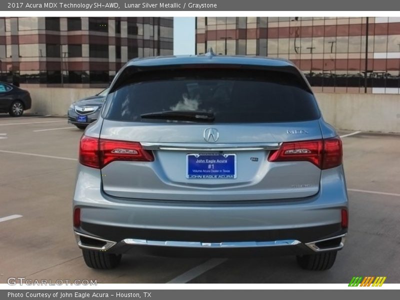 Lunar Silver Metallic / Graystone 2017 Acura MDX Technology SH-AWD