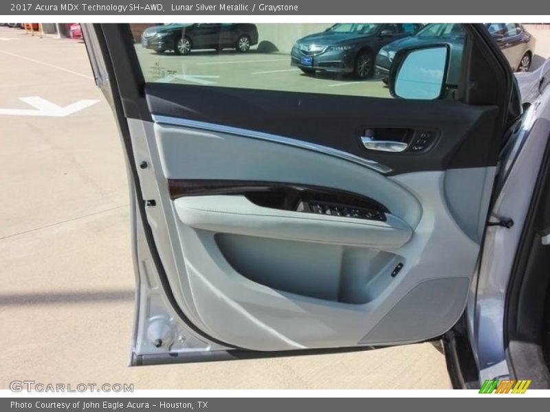 Lunar Silver Metallic / Graystone 2017 Acura MDX Technology SH-AWD