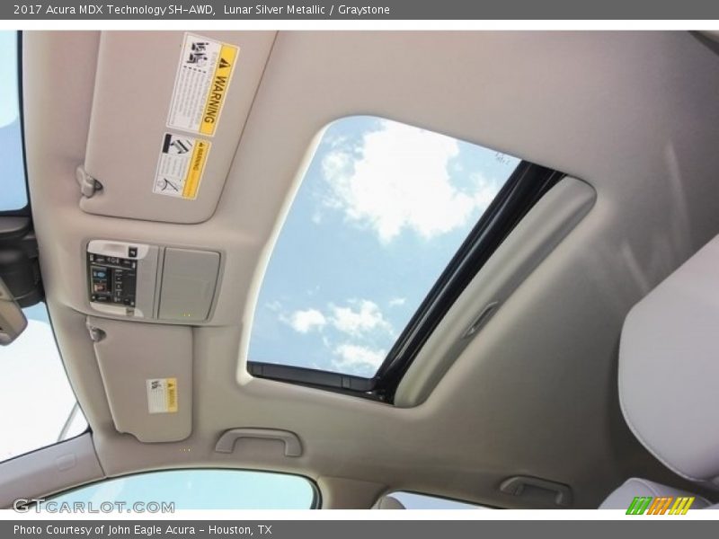 Lunar Silver Metallic / Graystone 2017 Acura MDX Technology SH-AWD