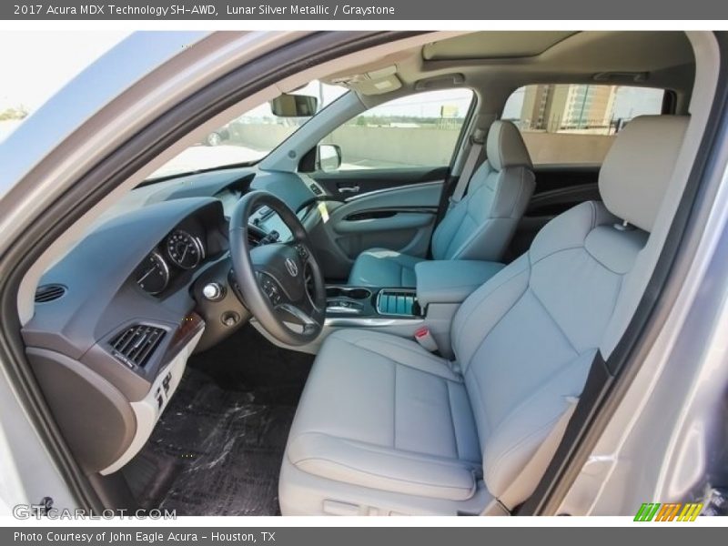 Lunar Silver Metallic / Graystone 2017 Acura MDX Technology SH-AWD