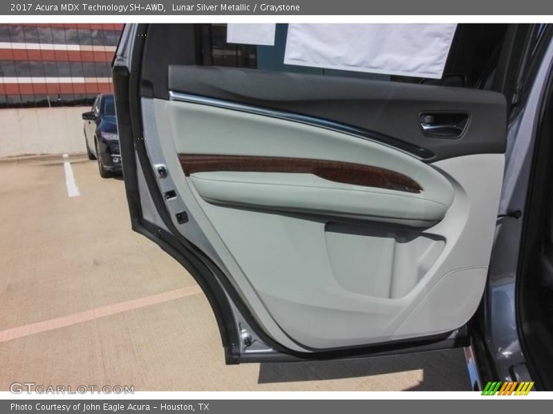 Lunar Silver Metallic / Graystone 2017 Acura MDX Technology SH-AWD