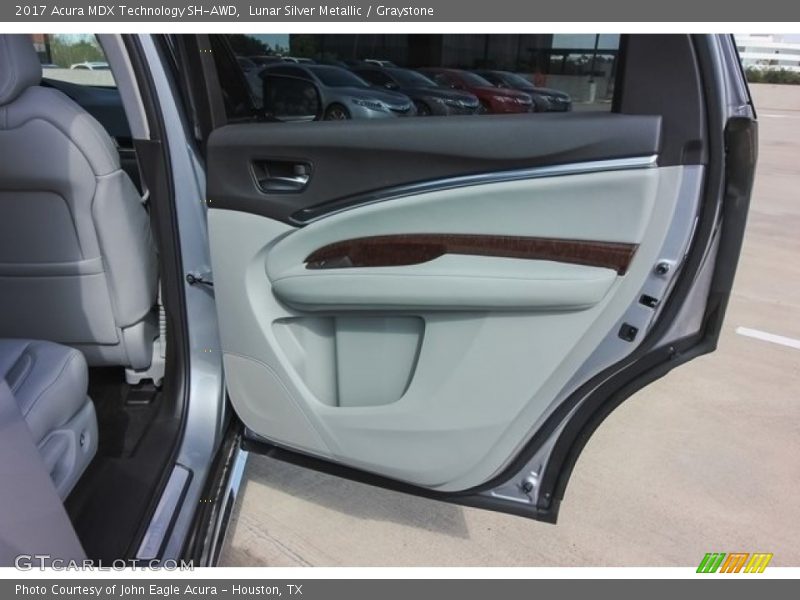 Lunar Silver Metallic / Graystone 2017 Acura MDX Technology SH-AWD