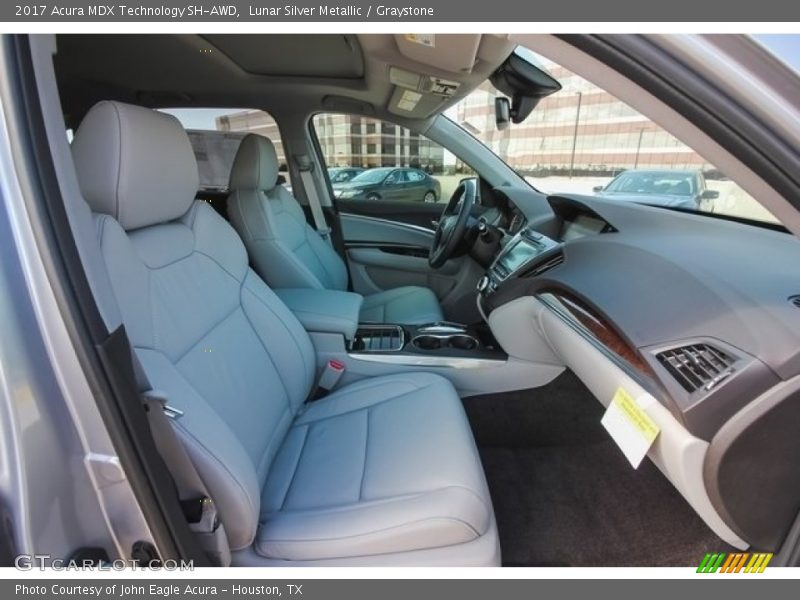 Lunar Silver Metallic / Graystone 2017 Acura MDX Technology SH-AWD