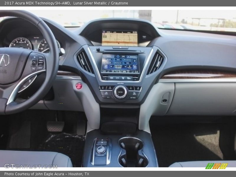 Lunar Silver Metallic / Graystone 2017 Acura MDX Technology SH-AWD