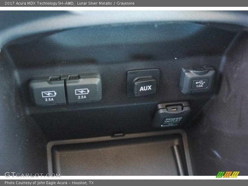Lunar Silver Metallic / Graystone 2017 Acura MDX Technology SH-AWD