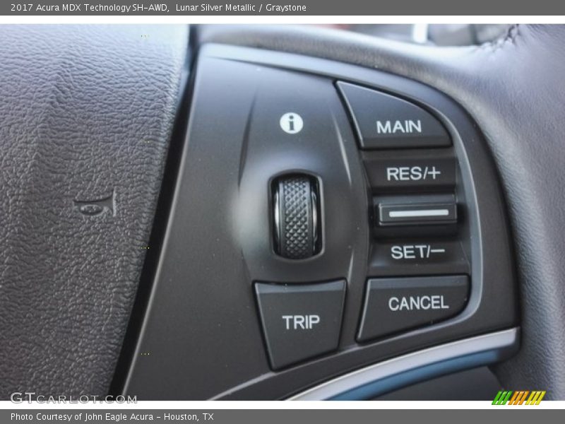 Lunar Silver Metallic / Graystone 2017 Acura MDX Technology SH-AWD
