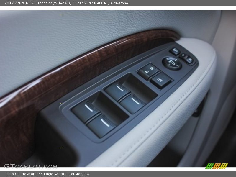 Lunar Silver Metallic / Graystone 2017 Acura MDX Technology SH-AWD