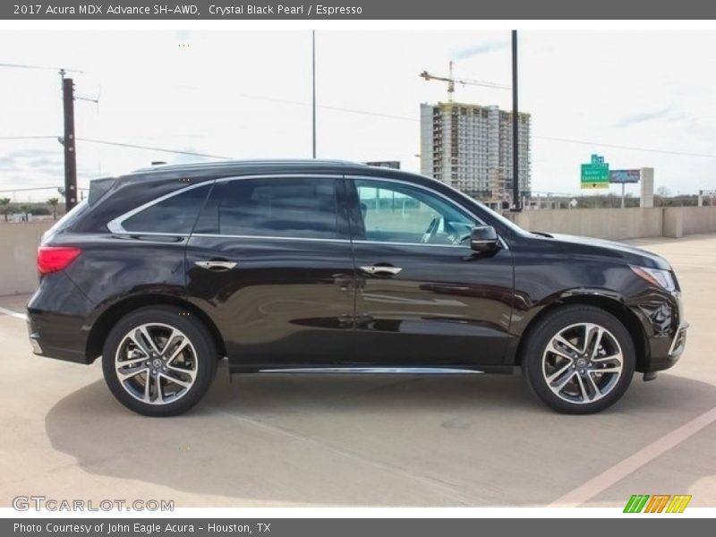 Crystal Black Pearl / Espresso 2017 Acura MDX Advance SH-AWD