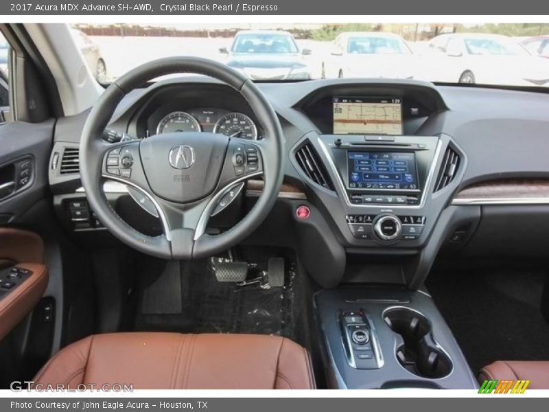 Crystal Black Pearl / Espresso 2017 Acura MDX Advance SH-AWD