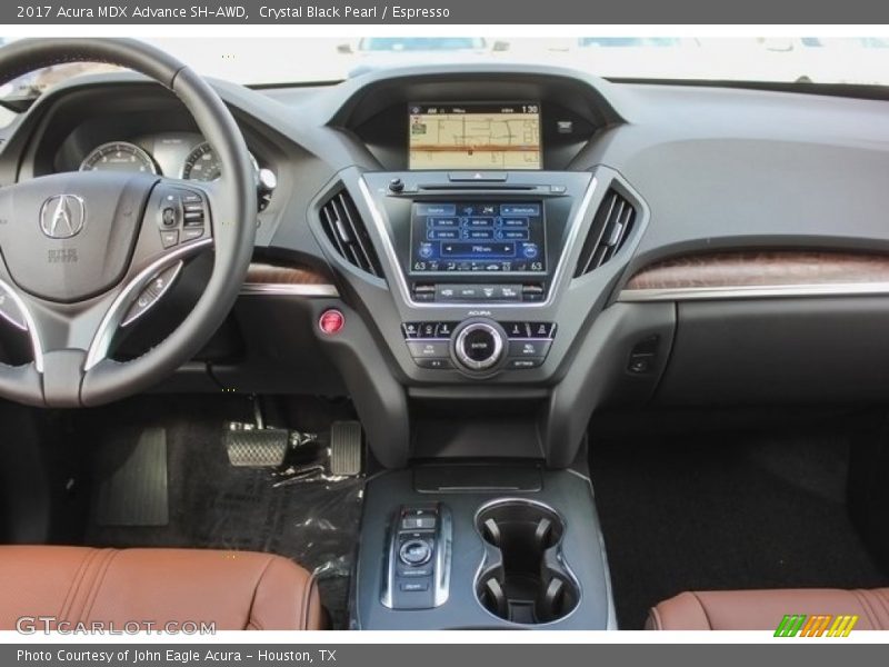 Crystal Black Pearl / Espresso 2017 Acura MDX Advance SH-AWD