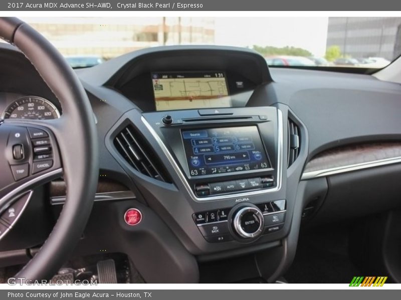 Crystal Black Pearl / Espresso 2017 Acura MDX Advance SH-AWD
