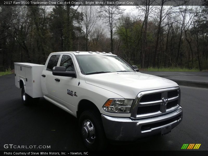 Bright White / Black/Diesel Gray 2017 Ram 3500 Tradesman Crew Cab 4x4 Chassis