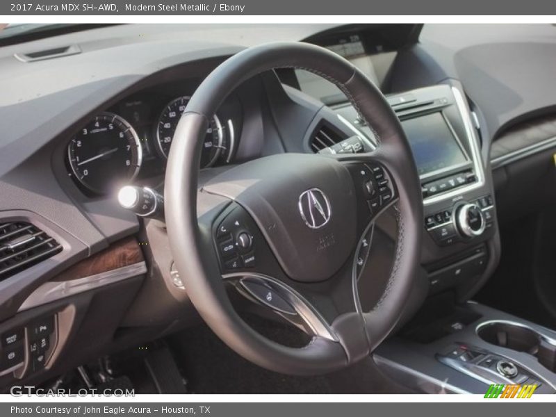Modern Steel Metallic / Ebony 2017 Acura MDX SH-AWD
