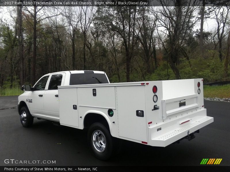 Bright White / Black/Diesel Gray 2017 Ram 3500 Tradesman Crew Cab 4x4 Chassis