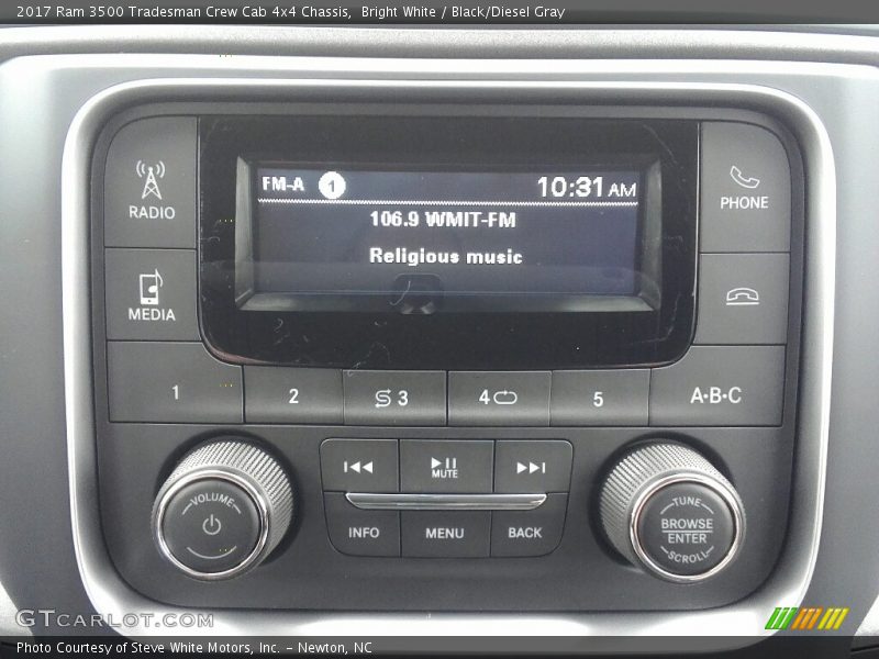 Bright White / Black/Diesel Gray 2017 Ram 3500 Tradesman Crew Cab 4x4 Chassis