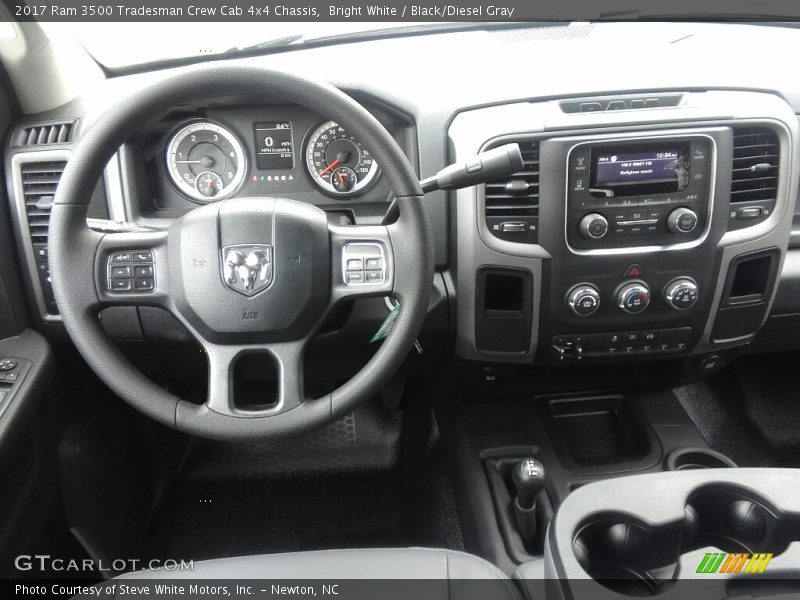 Bright White / Black/Diesel Gray 2017 Ram 3500 Tradesman Crew Cab 4x4 Chassis