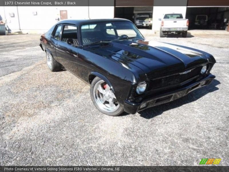Black / Black 1973 Chevrolet Nova Coupe
