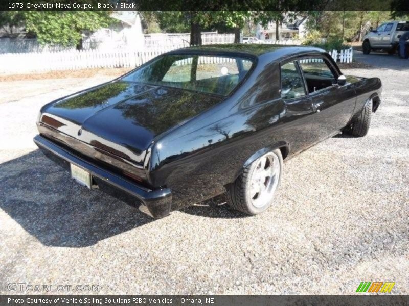 Black / Black 1973 Chevrolet Nova Coupe