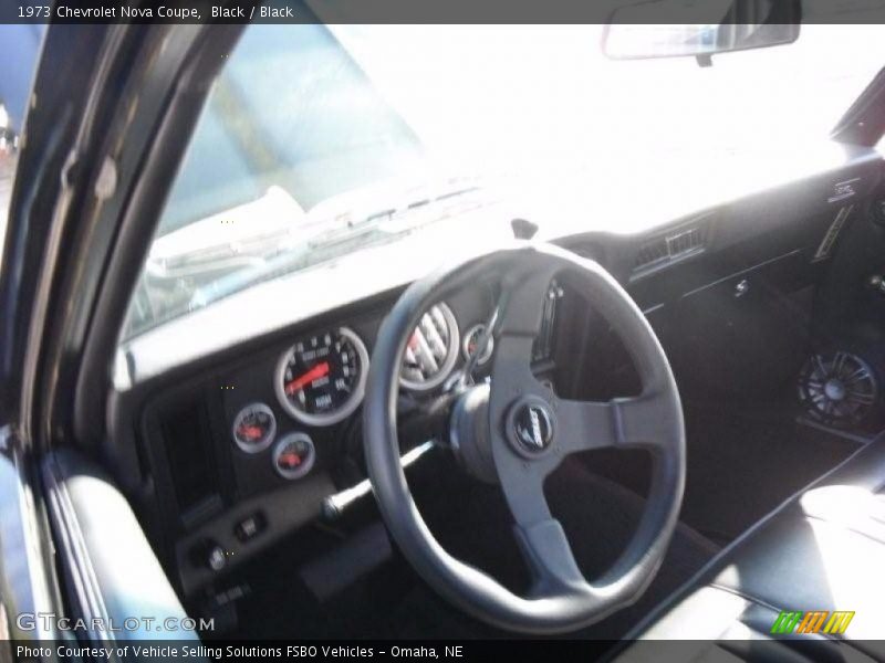 Black / Black 1973 Chevrolet Nova Coupe