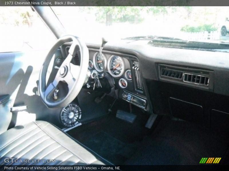 Black / Black 1973 Chevrolet Nova Coupe