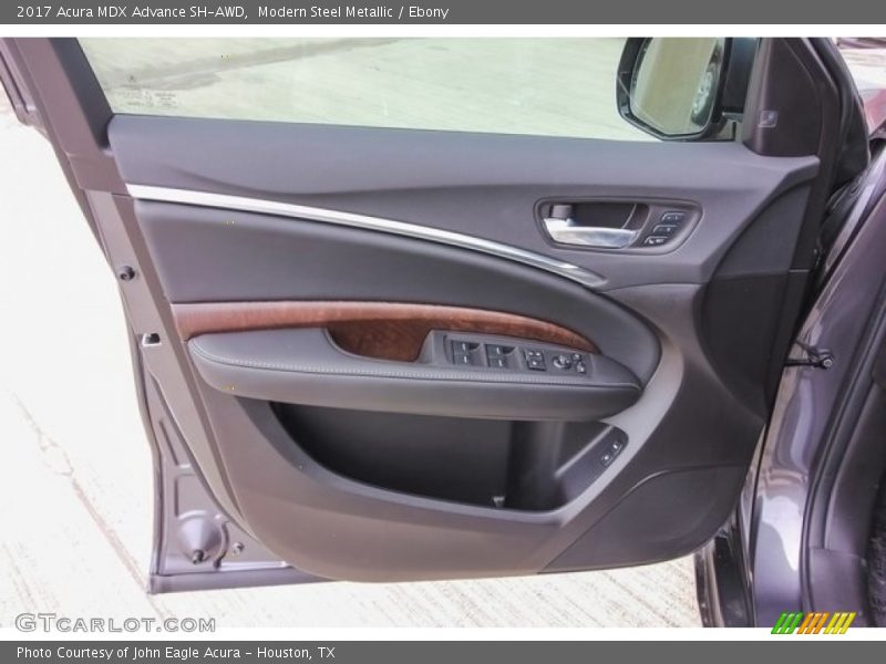 Modern Steel Metallic / Ebony 2017 Acura MDX Advance SH-AWD