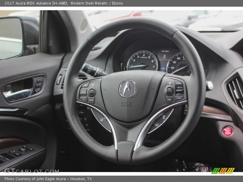 Modern Steel Metallic / Ebony 2017 Acura MDX Advance SH-AWD