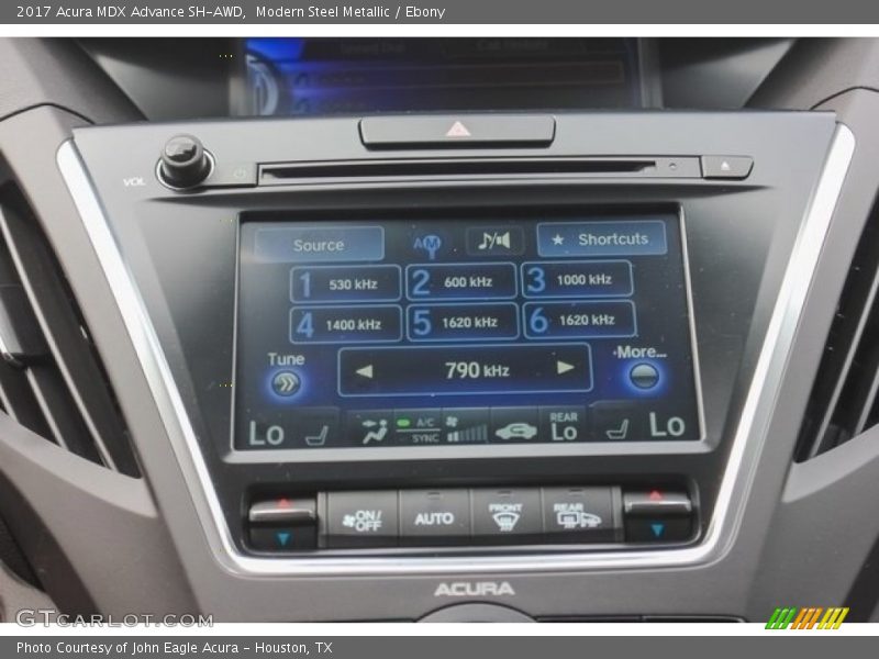 Modern Steel Metallic / Ebony 2017 Acura MDX Advance SH-AWD