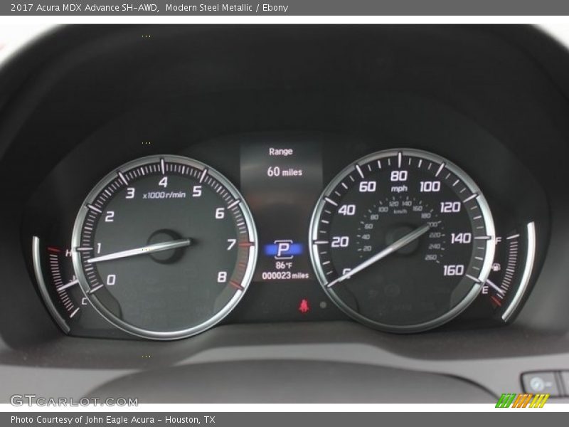 Modern Steel Metallic / Ebony 2017 Acura MDX Advance SH-AWD