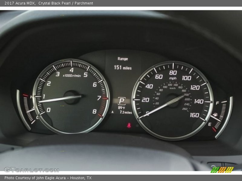 Crystal Black Pearl / Parchment 2017 Acura MDX